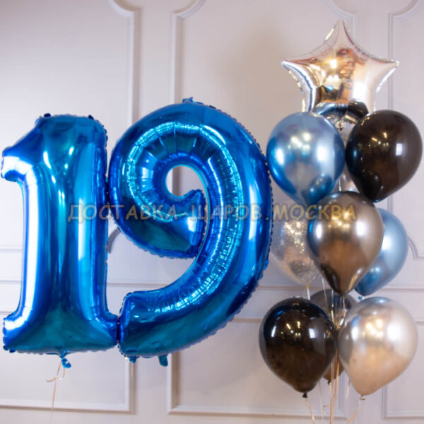 Букет из шаров на день рождения «Микс» N31