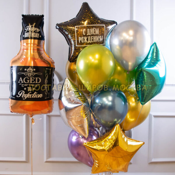 Гелиевые шары на день рождения мужчине №158