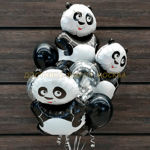 Сет из шаров с пандами №91